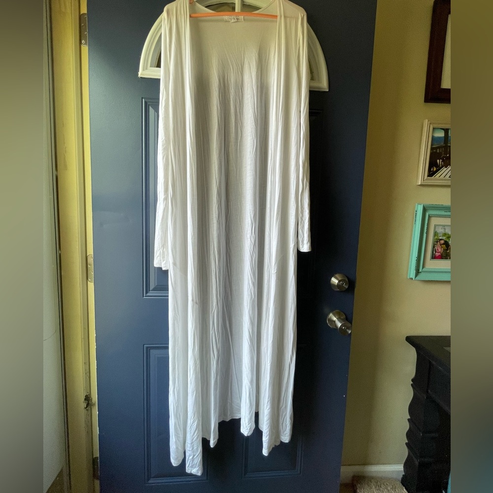 Luna Collection, ladies thin long sleeve, duster, XL.